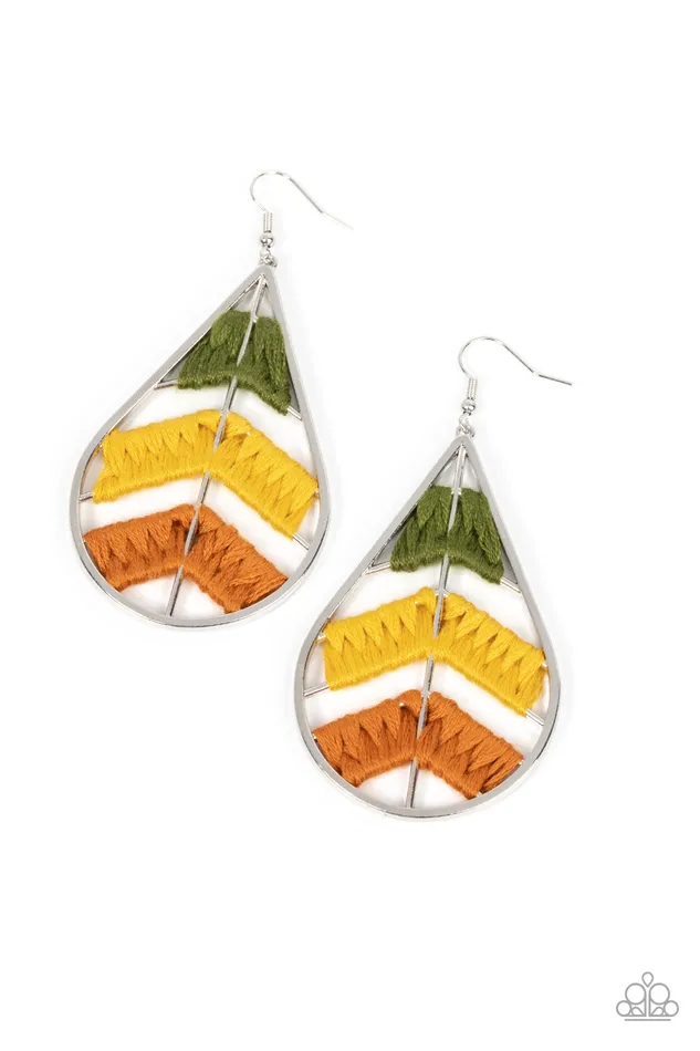 Earrings Nice Threads Multi Paparazzi Accessories