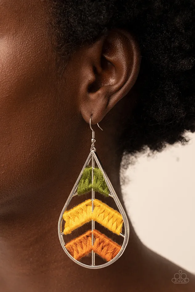 Earrings Nice Threads Multi Paparazzi Accessories
