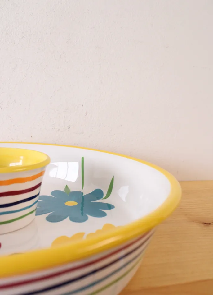 Pfaltzgraff Flourish Chip Dip Tray Set Pfaltzgraff Earrings