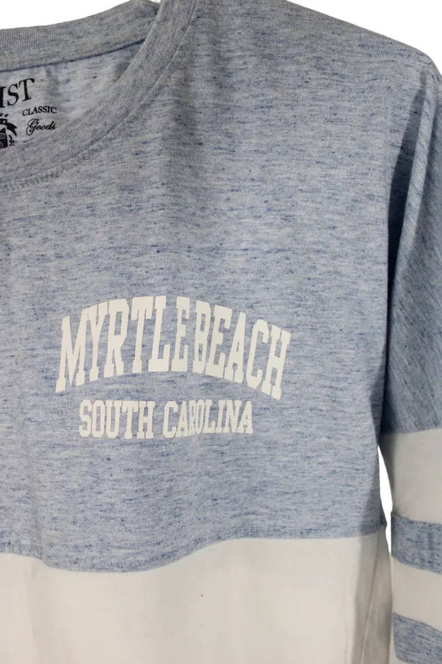 Rings Exist Myrtle Beach NC Blue Long Sleeved Shirt S Exist