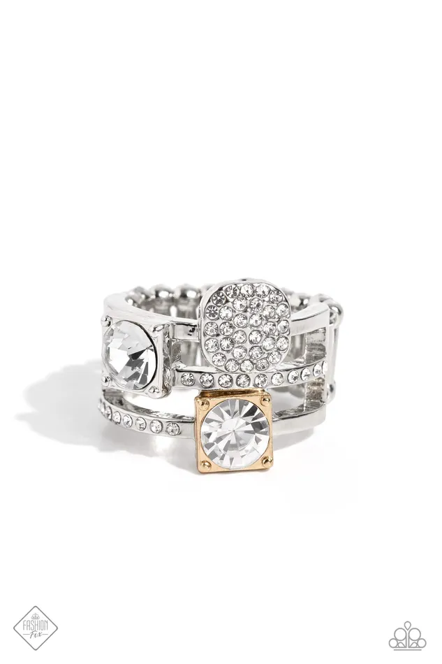 Rings Paparazzi Accessories Tailored TwoTone Multi
