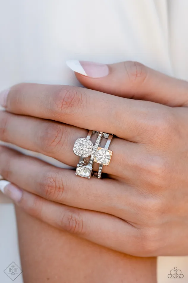 Rings Paparazzi Accessories Tailored TwoTone Multi