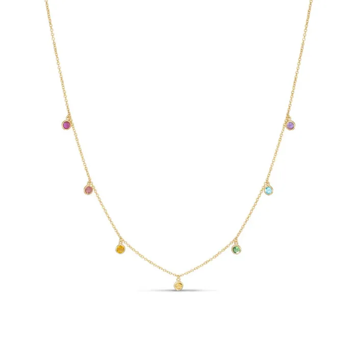 Alexis Jae Multi Colored Gemstone Necklace Necklaces