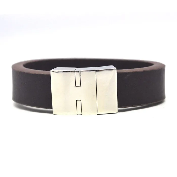 Bracelets STEEL STEEL LEATHER BRACELET STB400 Bracelets STEEL STEEL LEATHER BRACELET STB400