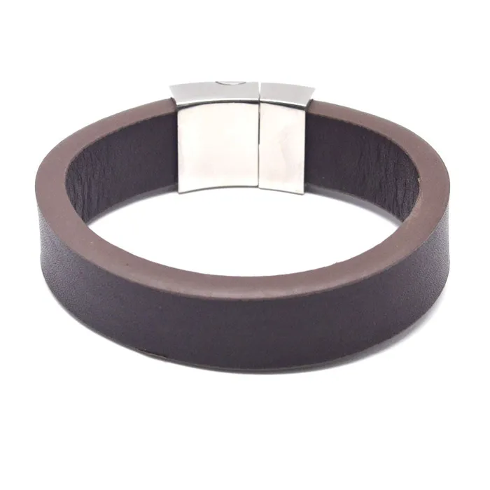 Bracelets STEEL STEEL LEATHER BRACELET STB400 Bracelets STEEL STEEL LEATHER BRACELET STB400