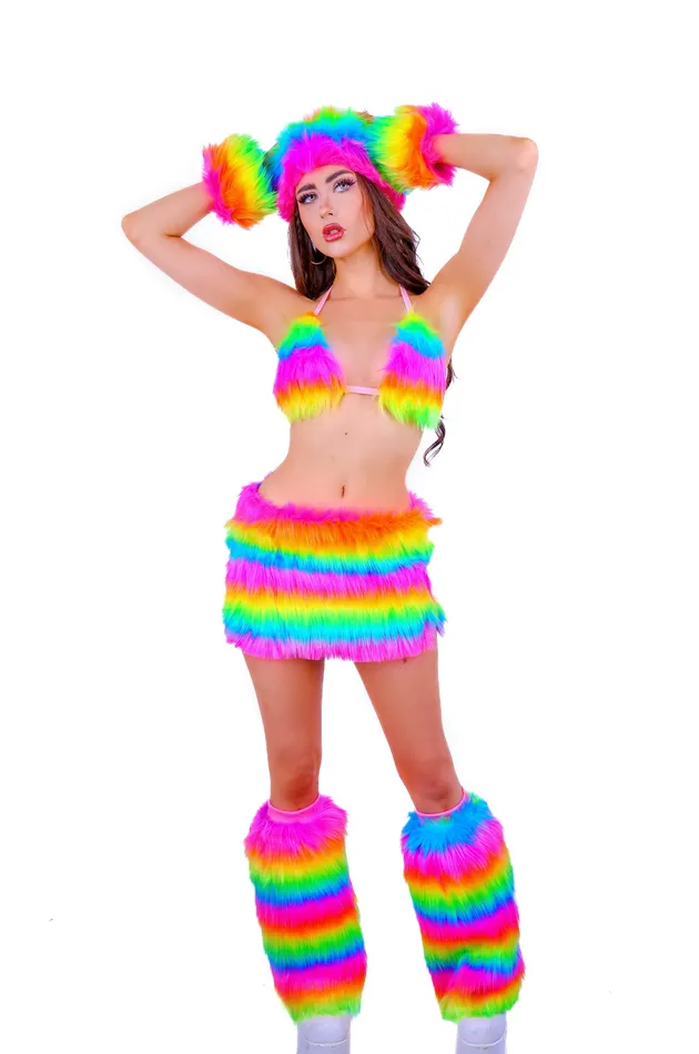 FULL OUTFIT Fuzzy Rainbow Dream Diva 5 pcs THE LUMI SHOP Necklaces
