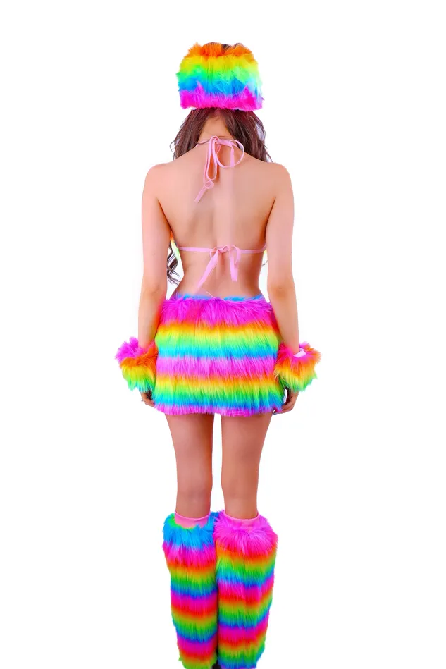 FULL OUTFIT Fuzzy Rainbow Dream Diva 5 pcs THE LUMI SHOP Necklaces