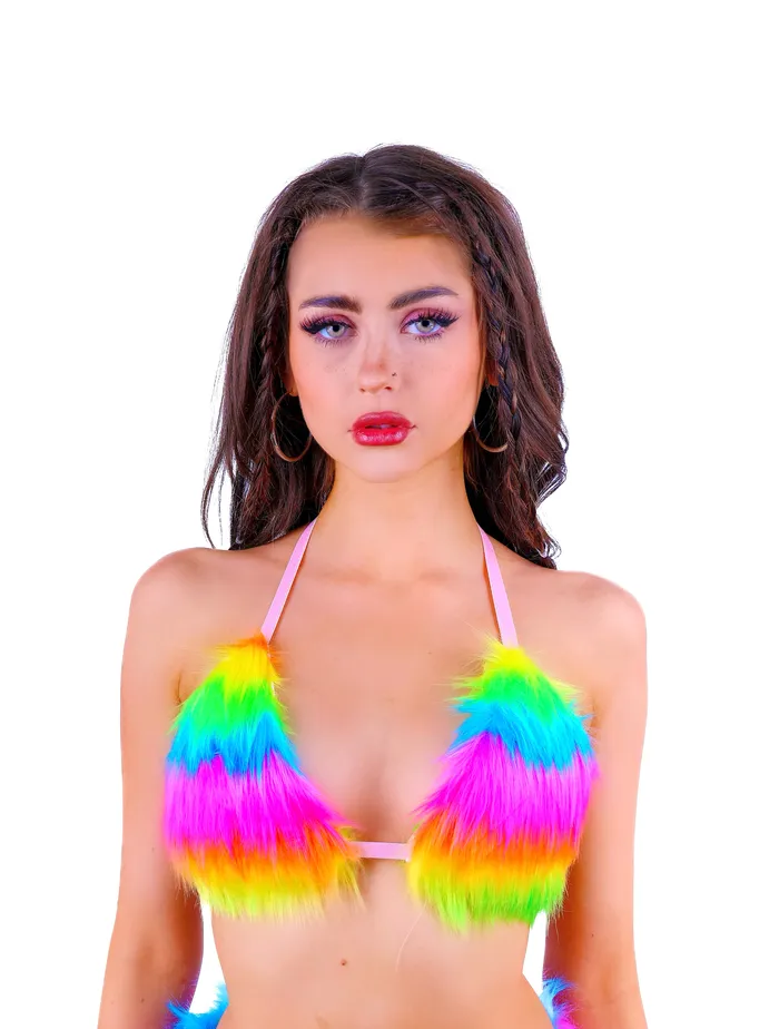 FULL OUTFIT Fuzzy Rainbow Dream Diva 5 pcs THE LUMI SHOP Necklaces