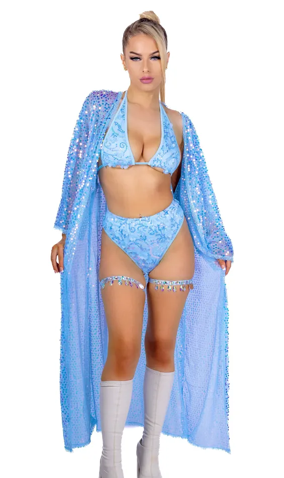 Long Sequin Kimono Ocean Goddess THE LUMI SHOP Necklaces