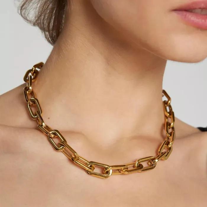 Necklaces Ellie Vail Gage Oversized Link Necklace