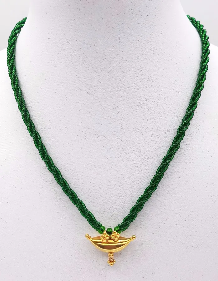 20 karat yellow gold vintage antique style handmade amulet pendant necklace jewelry for girls womens from tribal Rajasthan india TRIBAL ORNAMENTS Necklaces