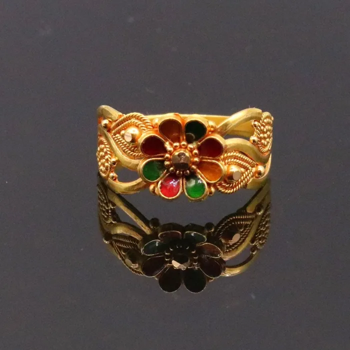22karat yellow gold handmade ring fabulous filigree work band unisex ring from rajasthan india ring11 TRIBAL ORNAMENTS Rings 22karat yellow gold handmade ring fabulous filigree work band unisex ring from rajasthan india ring11 TRIBAL ORNAMENTS Rings