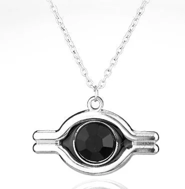 alice Necklaces AZ931 Silver Anime Inspired Necklace with FREE Earrings