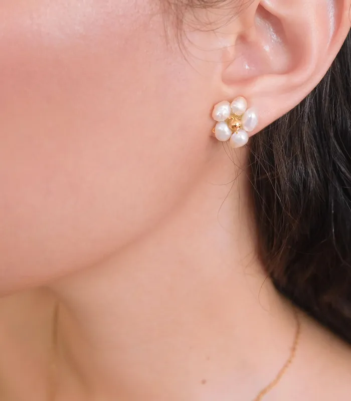 Arete Earrings Kalachuchi 3in1 Drop Hoop Earrings