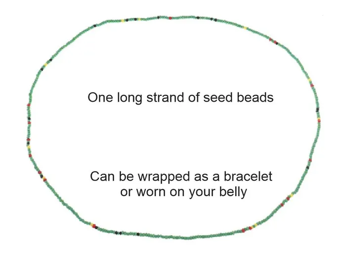 Bracelets POLLY B1106 Yellow Blue Seed Beads Strand Bracelet