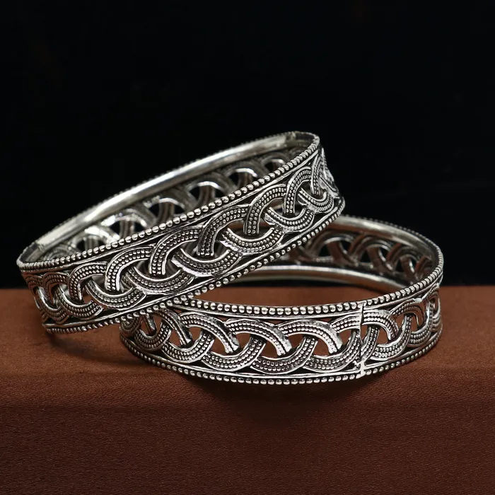 Floral style 925 sterling silver amazing customized bangle bracelet kada best brides gifting ethnic stylish tribal fashion jewelry nba395 TRIBAL ORNAMENTS Bracelets Floral style 925 sterling silver amazing customized bangle bracelet kada best brides gifting ethnic stylish tribal fashion jewelry nba395 TRIBAL ORNAMENTS Bracelets