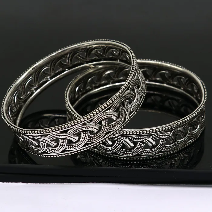 Floral style 925 sterling silver amazing customized bangle bracelet kada best brides gifting ethnic stylish tribal fashion jewelry nba395 TRIBAL ORNAMENTS Bracelets Floral style 925 sterling silver amazing customized bangle bracelet kada best brides gifting ethnic stylish tribal fashion jewelry nba395 TRIBAL ORNAMENTS Bracelets