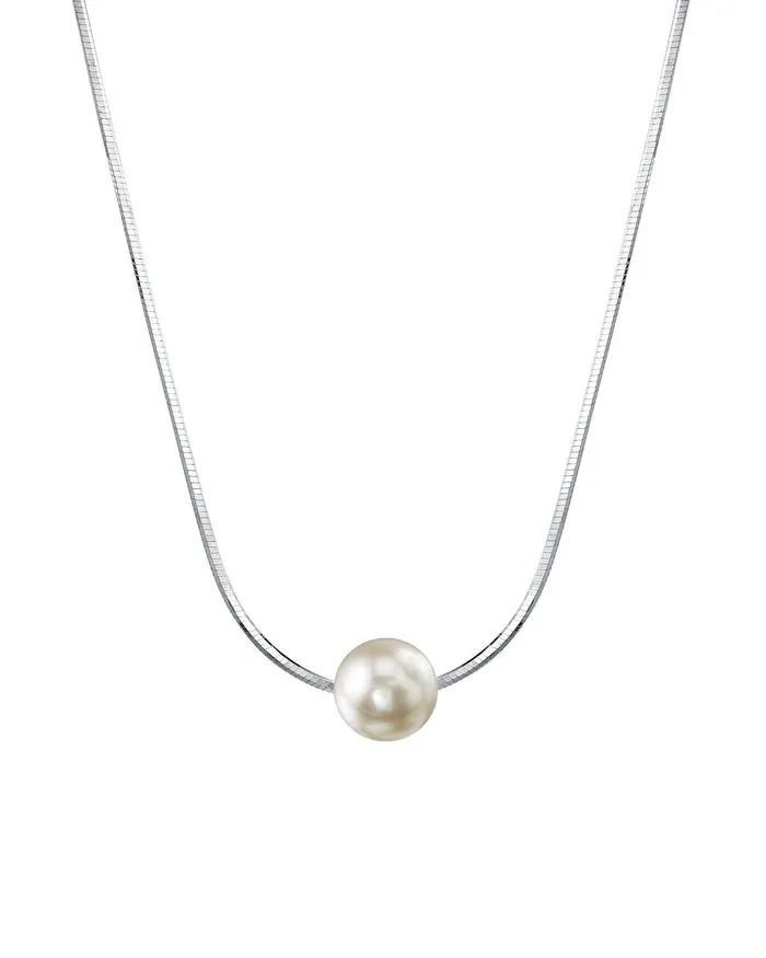 Necklaces SPT Pearl Moments 6570mm Akoya Pearl Silver Adjustable Chain Necklace Necklaces SPT Pearl Moments 6570mm Akoya Pearl Silver Adjustable Chain Necklace