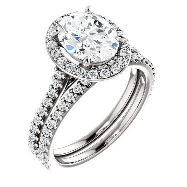 Oval Center Stone Diamond Accent Ice Halo Bezel Ring Fire Brilliance Rings Oval Center Stone Diamond Accent Ice Halo Bezel Ring Fire Brilliance Rings