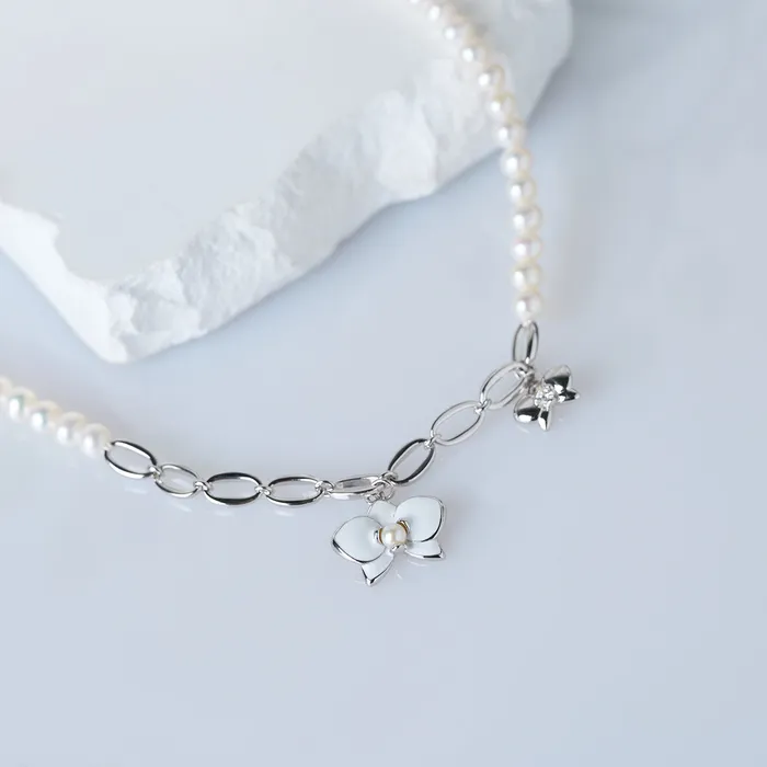 Pearly Lustre Top Grade Freshwater Pearl Necklace WN00715 ORCHID Necklaces