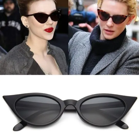 Rings POLLY S125 Flat Black Frame Fashion Sunglasses