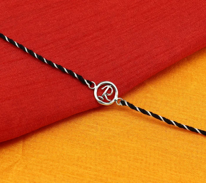 TRIBAL ORNAMENTS Bracelets 925 sterling silver handmade R letter design Rakhi Bracelet amazing stylish gift for Rakshabandhan rk48 TRIBAL ORNAMENTS Bracelets 925 sterling silver handmade R letter design Rakhi Bracelet amazing stylish gift for Rakshabandhan rk48