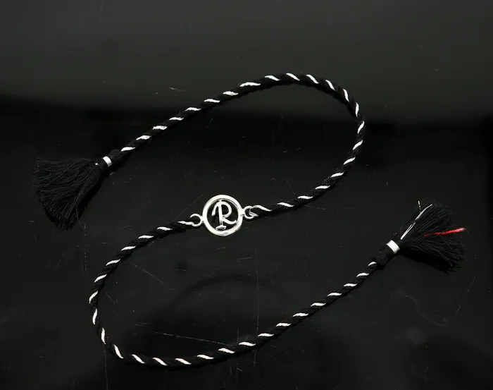 TRIBAL ORNAMENTS Bracelets 925 sterling silver handmade R letter design Rakhi Bracelet amazing stylish gift for Rakshabandhan rk48