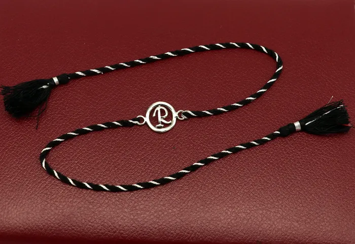TRIBAL ORNAMENTS Bracelets 925 sterling silver handmade R letter design Rakhi Bracelet amazing stylish gift for Rakshabandhan rk48