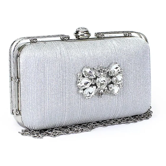 Women Stylish Party Clutch 14098B Walkeaze Earrings