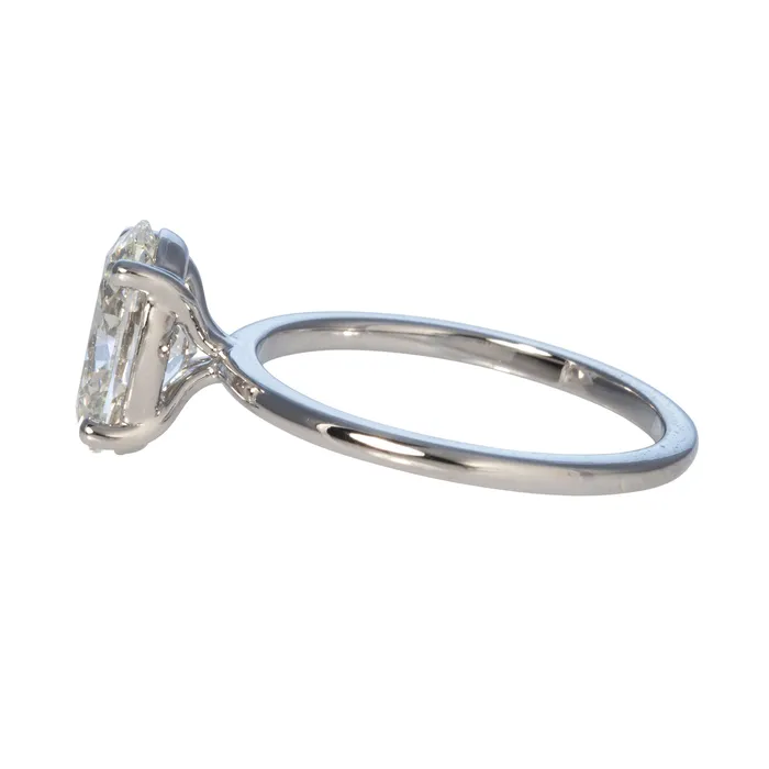 2ct I SI1 Oval Diamond Solitaire 14K White Gold Engagement Ring Croghans Rings