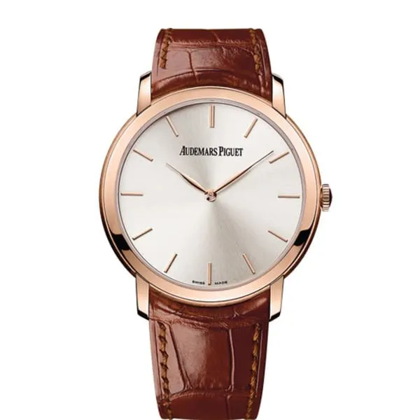 Audemars Piguet Earrings Audemars Piguet Jules Audemars ExtraThin 41mm Mens Watch Ref 15180OROOA088CR01 Silver Dial in 18K Rose Gold Case Brown Alligator Strap Audemars Piguet Earrings Audemars Piguet Jules Audemars ExtraThin 41mm Mens Watch Ref 15180OROOA088CR01 Silver Dial in 18K Rose Gold Case Brown Alligator Strap