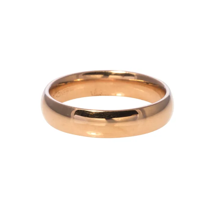 Benchmark Rings 14K Rose Gold Regular Comfort Fit Wedding Band 5mm