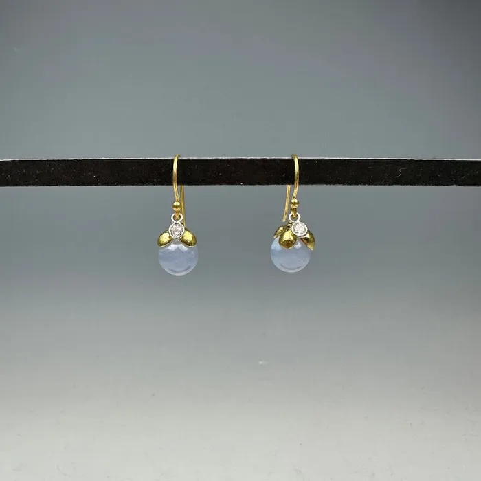 Berry Bloom Earrings in Vermeil and Lace Agate Sarah Richardson Jewelry Earrings Berry Bloom Earrings in Vermeil and Lace Agate Sarah Richardson Jewelry Earrings