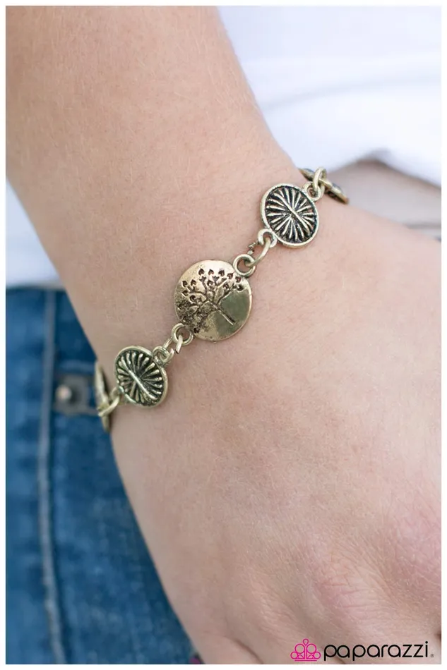 Bracelets Paparazzi Bracelet A Walk Outside Brass Paparazzi Jewelry