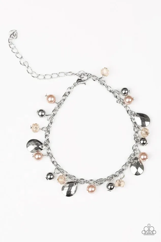 Bracelets Paparazzi Bracelet Modestly Midsummer Brown Paparazzi Jewelry