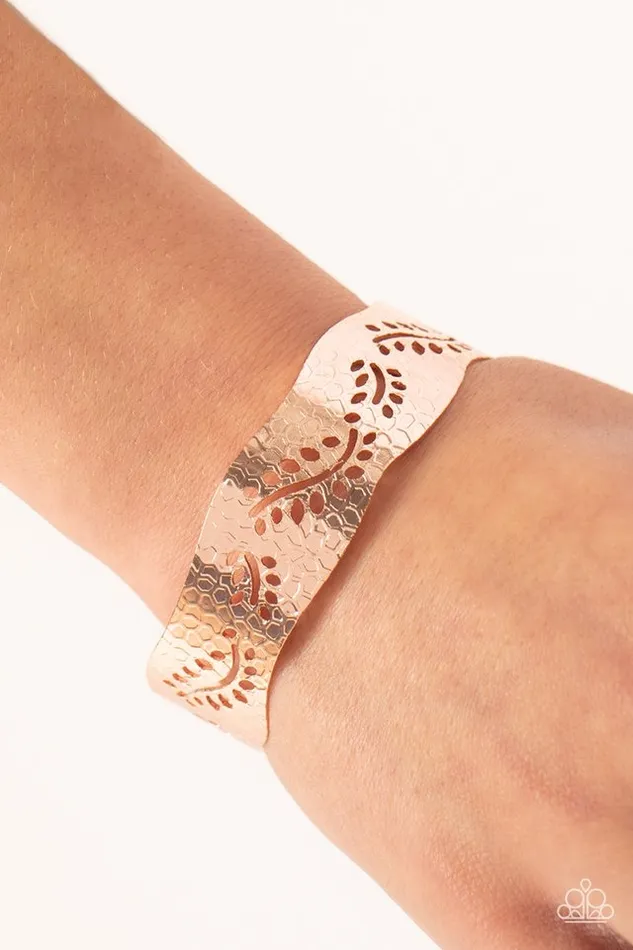 Bracelets Paparazzi Bracelet Savanna Oasis Rose Gold Paparazzi Jewelry