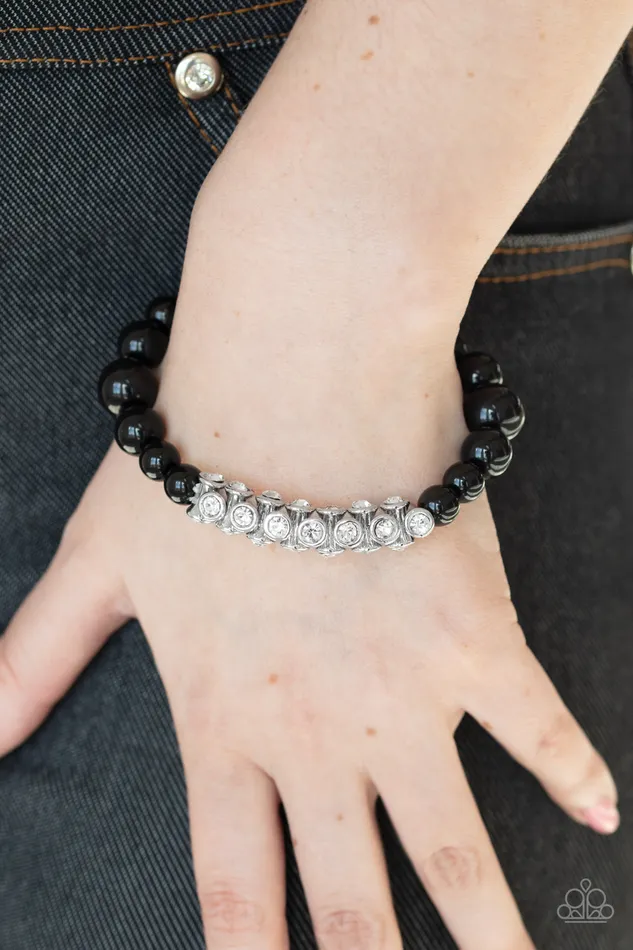 Bracelets Paparazzi Bracelet TrafficStopping Sparkle Black Paparazzi Jewelry