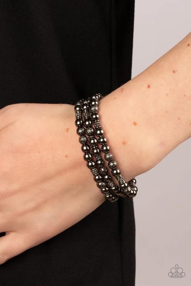 Bracelets Paparazzi Jewelry Paparazzi Bracelet Boundless Boundaries Black