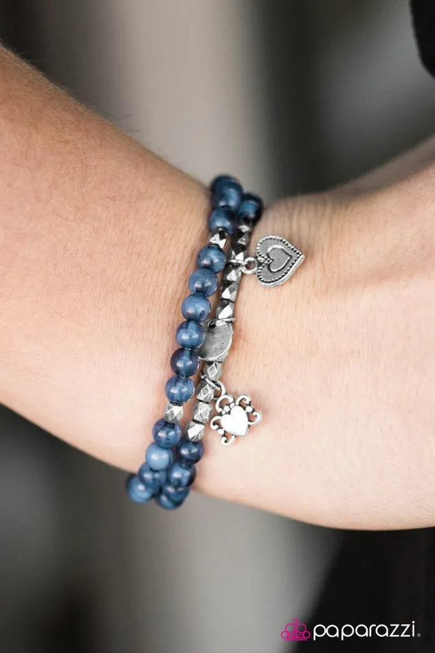 Bracelets Paparazzi Jewelry Paparazzi Bracelet Choose Love Blue