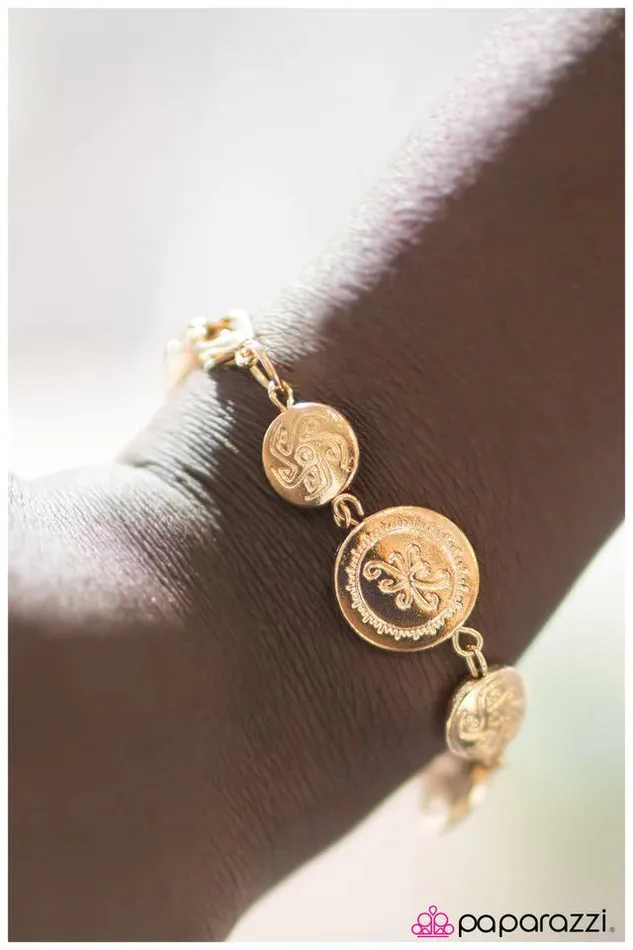 Bracelets Paparazzi Jewelry Paparazzi Bracelet Easy Does It Gold