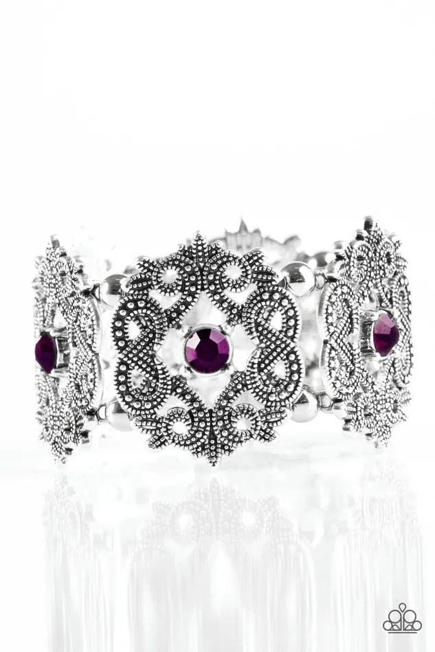 Bracelets Paparazzi Jewelry Paparazzi Bracelet EMPRESSive Shimmer Purple