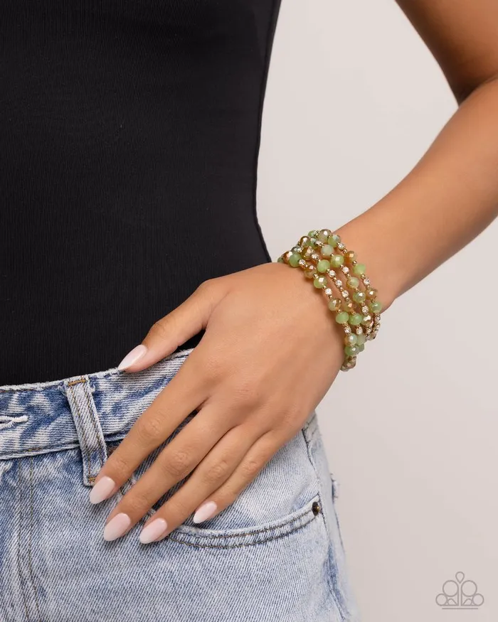 Bracelets Paparazzi Jewelry Paparazzi Bracelet Refined Reality Green
