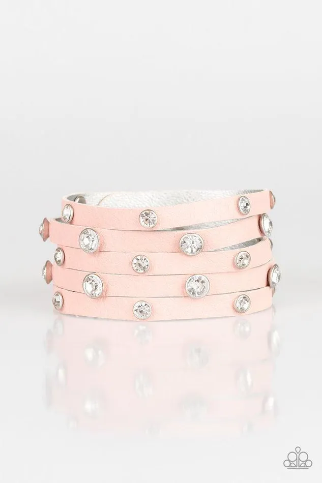 Bracelets Paparazzi Jewelry Paparazzi Bracelet Rhinestone Reputation Pink