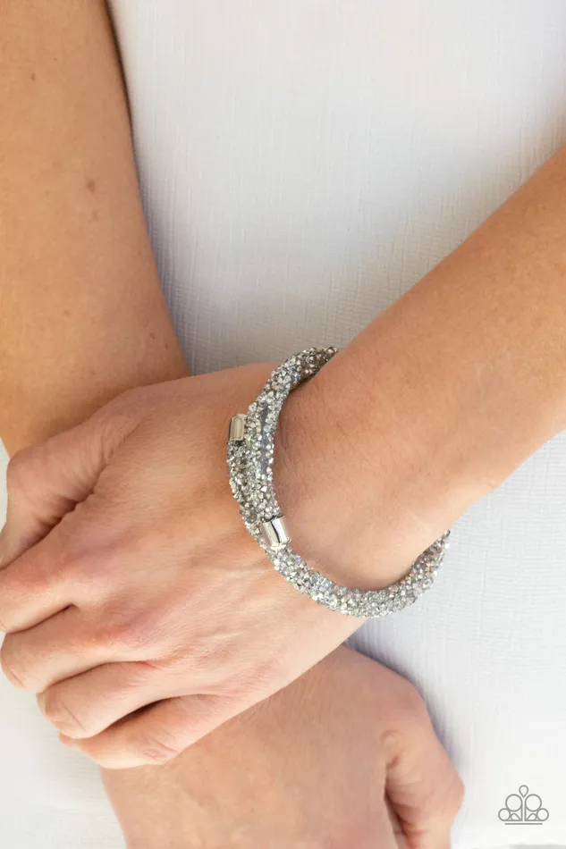 Bracelets Paparazzi Jewelry Paparazzi Bracelet Roll Out The Glitz Silver