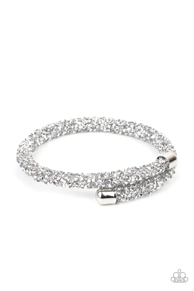 Bracelets Paparazzi Jewelry Paparazzi Bracelet Roll Out The Glitz Silver
