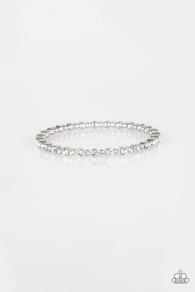 Bracelets Paparazzi Jewelry Paparazzi Bracelet Seven Figure Fabulous White