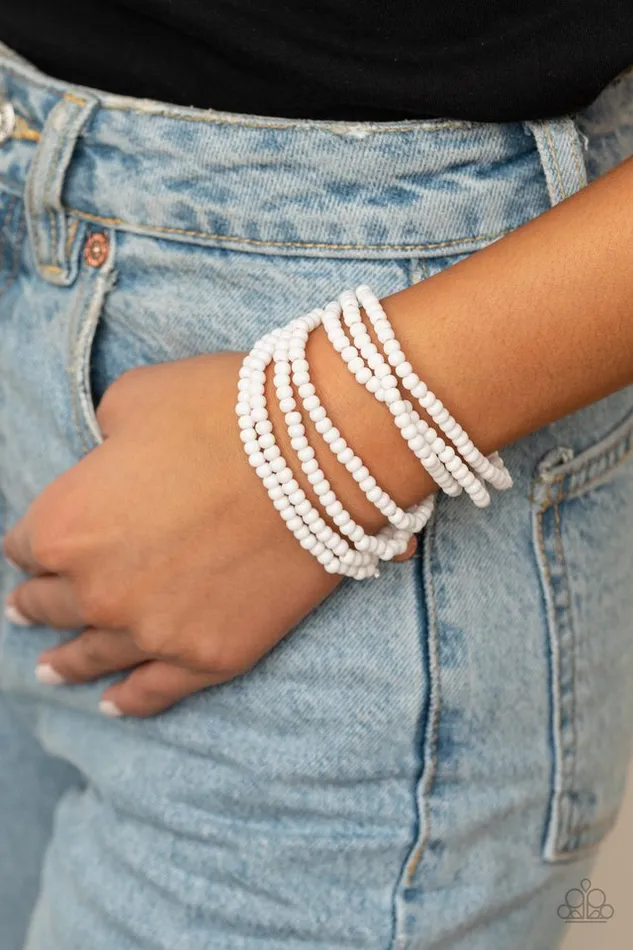 Bracelets Paparazzi Jewelry Paparazzi Bracelet Thank Me LAYER White