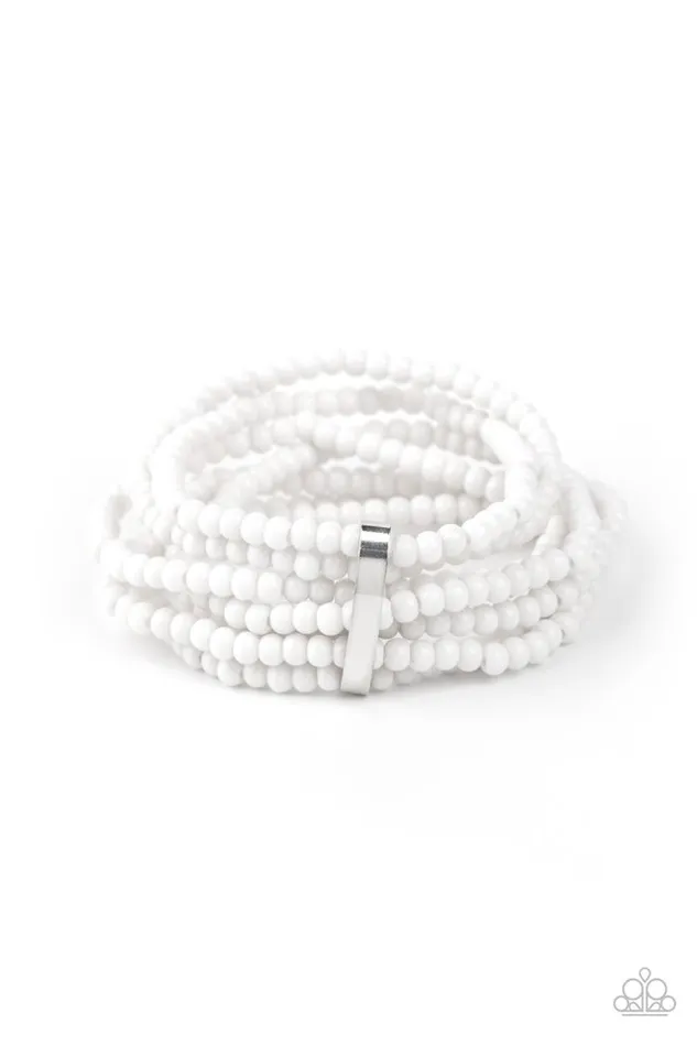 Bracelets Paparazzi Jewelry Paparazzi Bracelet Thank Me LAYER White