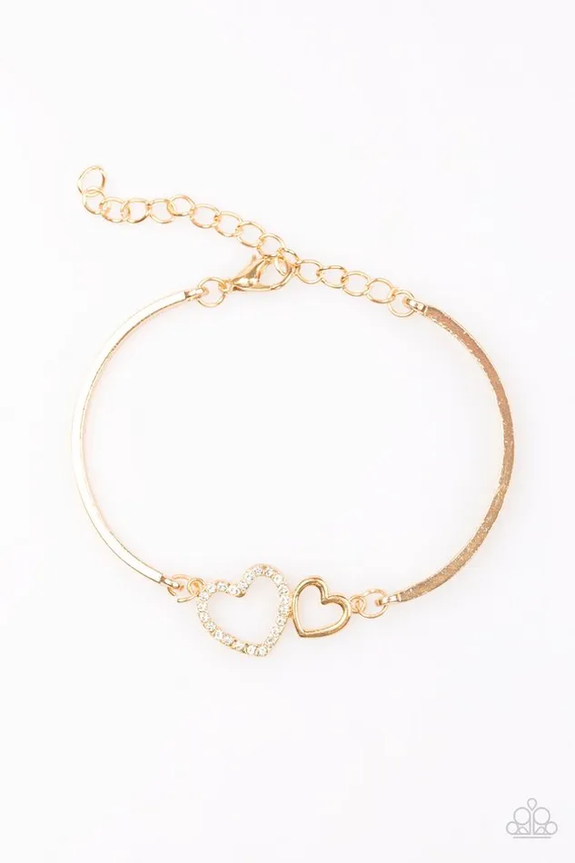 Bracelets Paparazzi Jewelry Paparazzi Bracelet The Show LUST Go On Gold