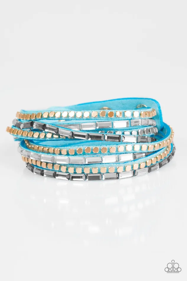 Bracelets Paparazzi Jewelry Paparazzi Bracelet This Time With Attitude Blue